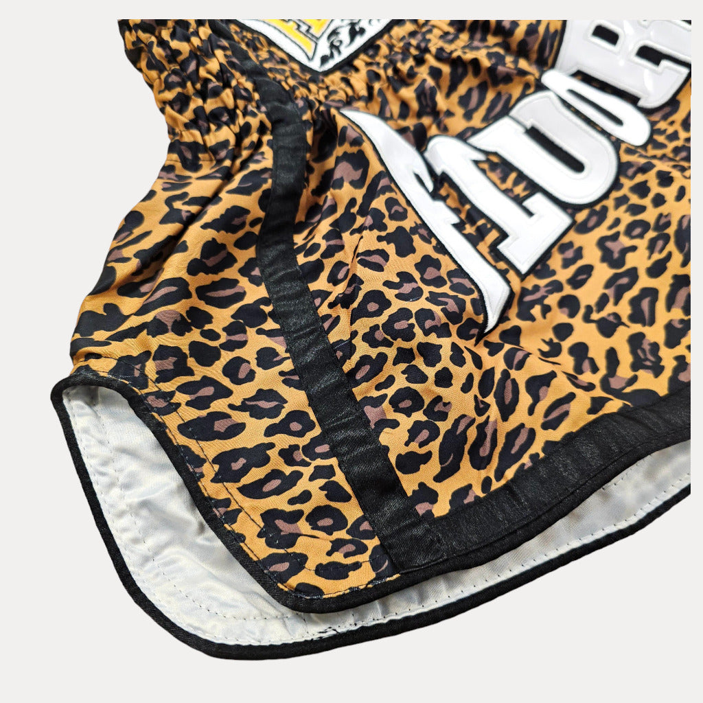 Fluory Leopard Kids Muay Thai Shorts Fight Co