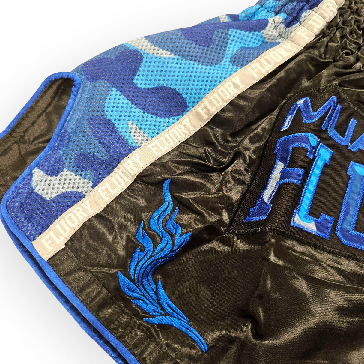 Fluory Camo Muay Thai Shorts Fight Co