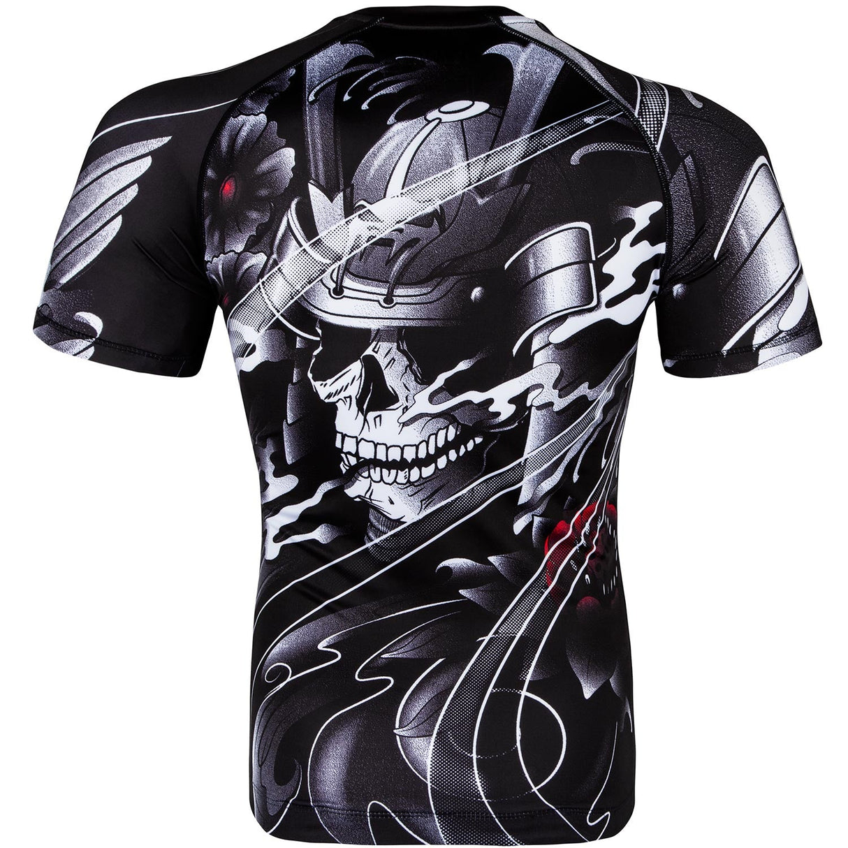 Venum Samurai Skull Rashguard - Short Sleeves - Black Fight Co