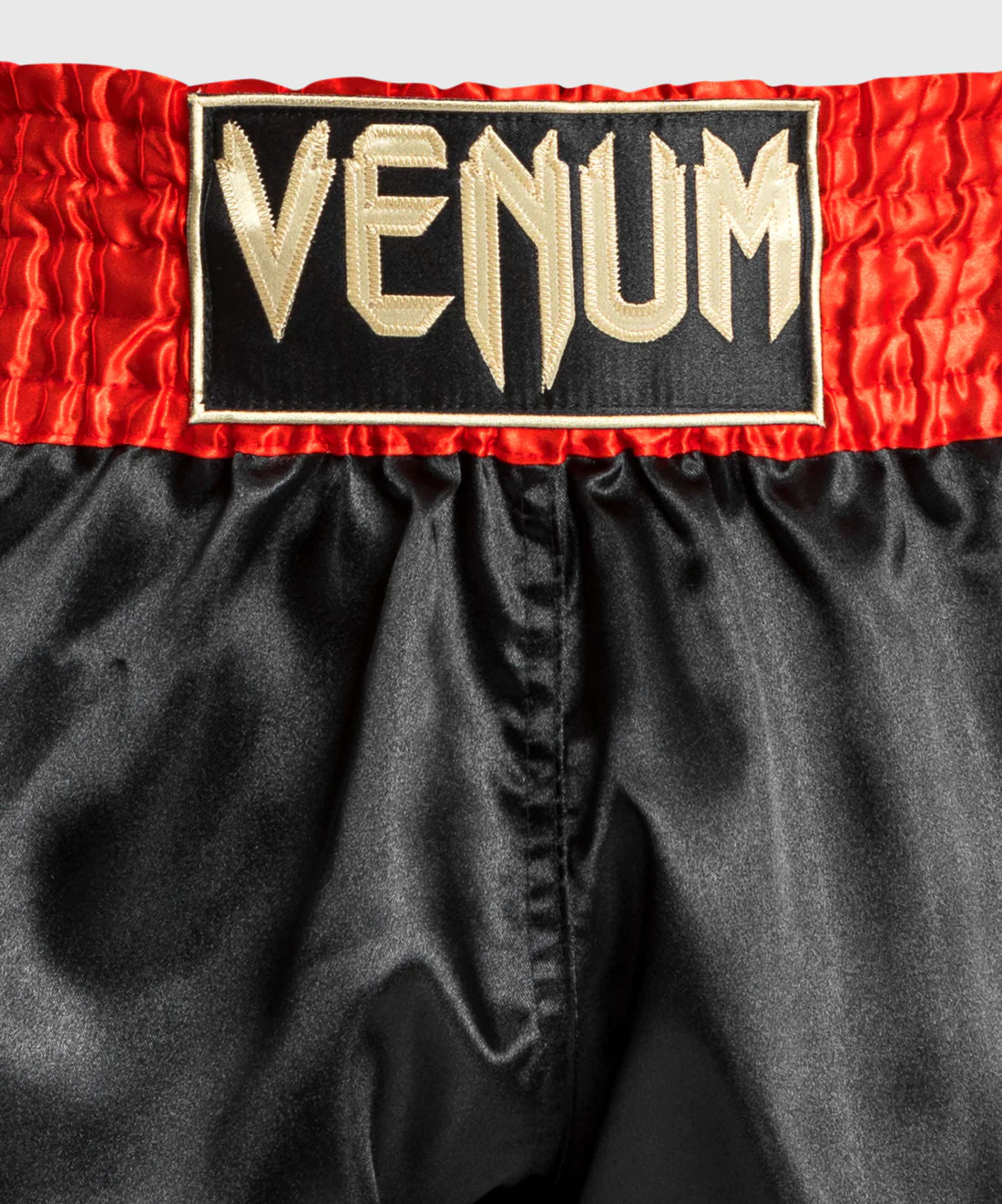 Venum Classic Muay Thaï Short - Black/White/White Fight Co