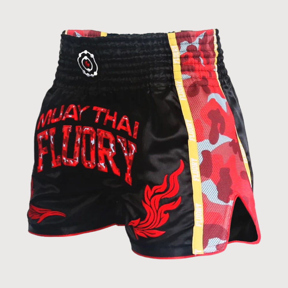 Fluory Camo Muay Thai Shorts Fight Co