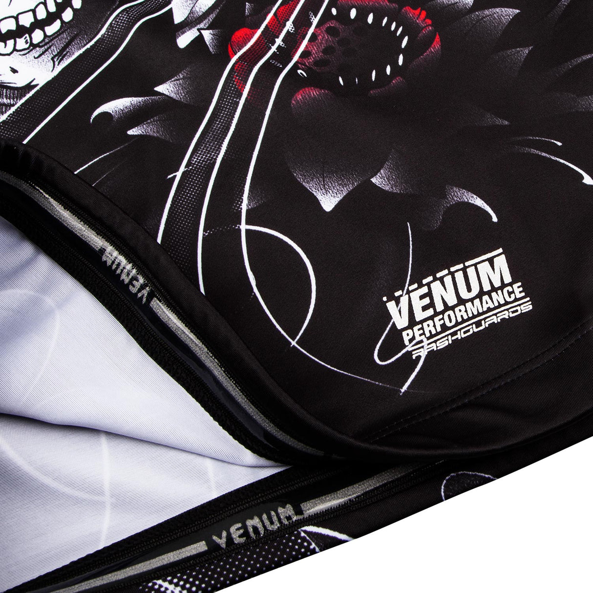 Venum Samurai Skull Rashguard - Short Sleeves - Black Fight Co