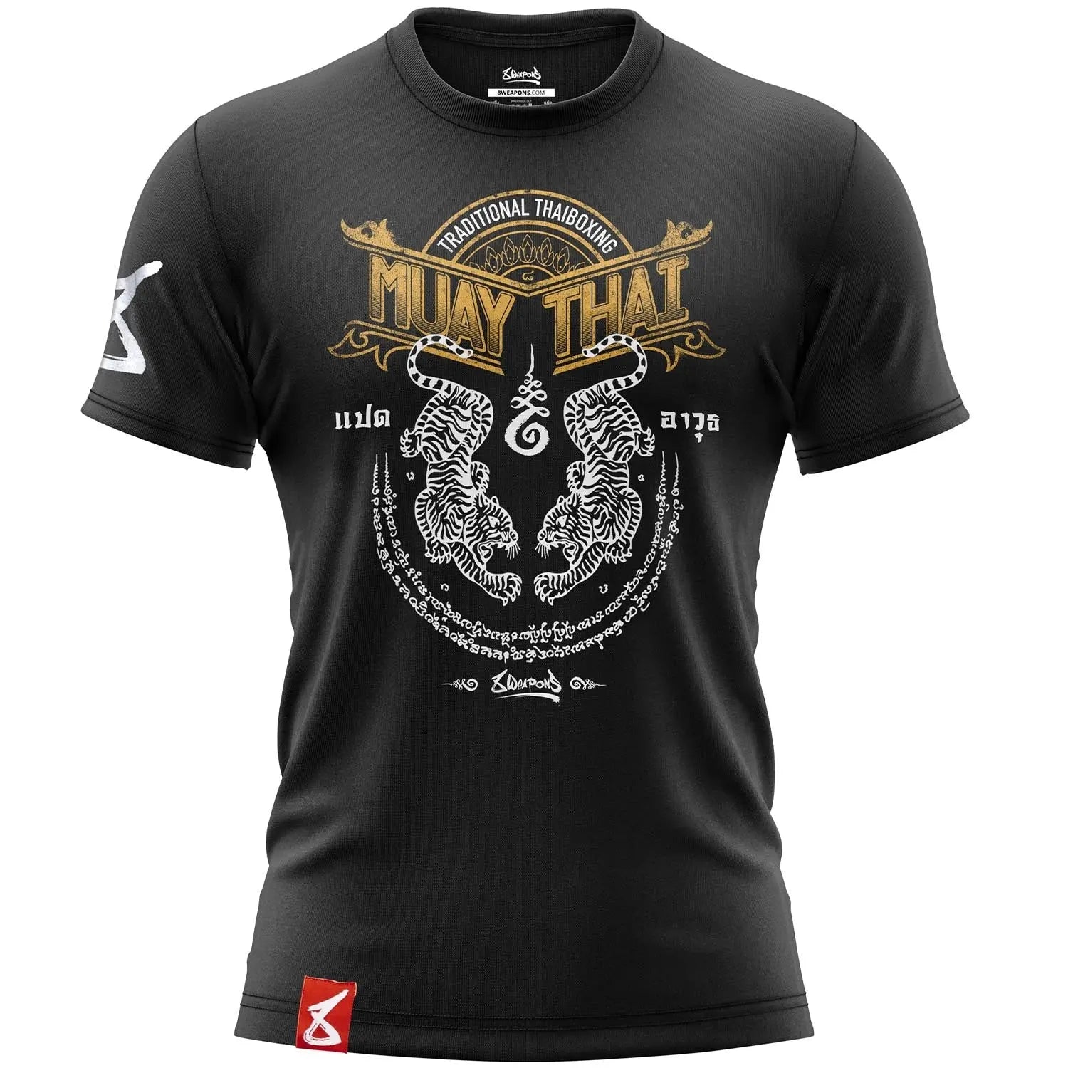 8 WEAPONS Muay Thai T-Shirt - Sak Yant Tigers - Fight Co