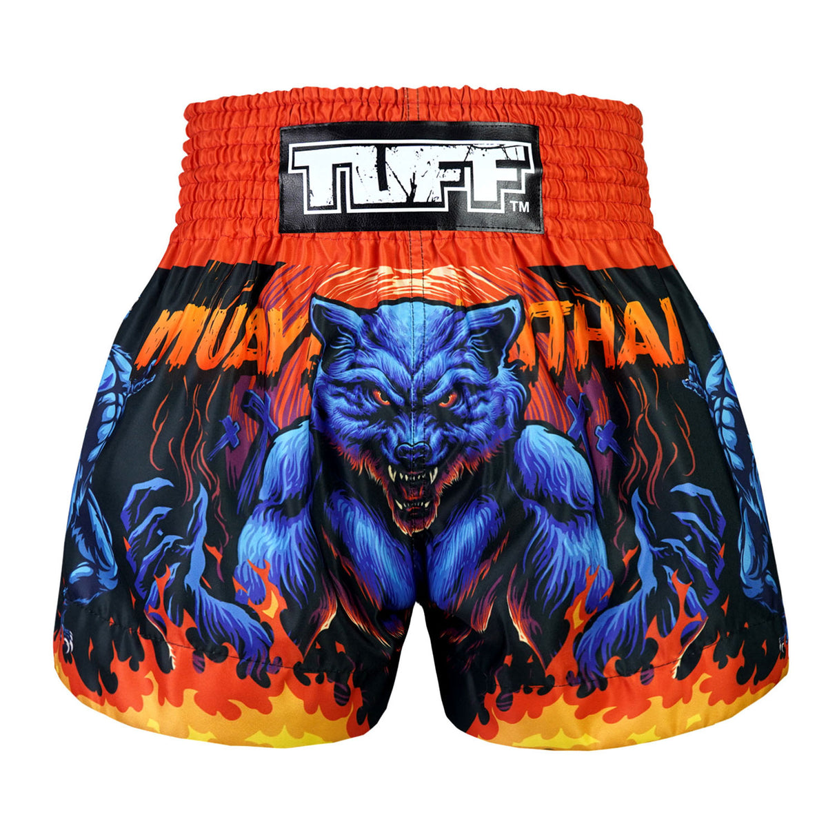 TUFF Muay Thai Shorts - Midnight Werewolf