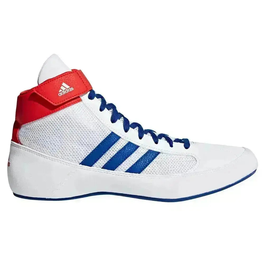 Adidas Havoc Boxing Boots - White Blue - Fight Co