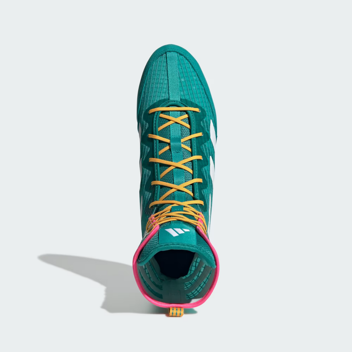 Adidas Box Hog 4 Boxing Boots - Teal/White/Lucid Pink