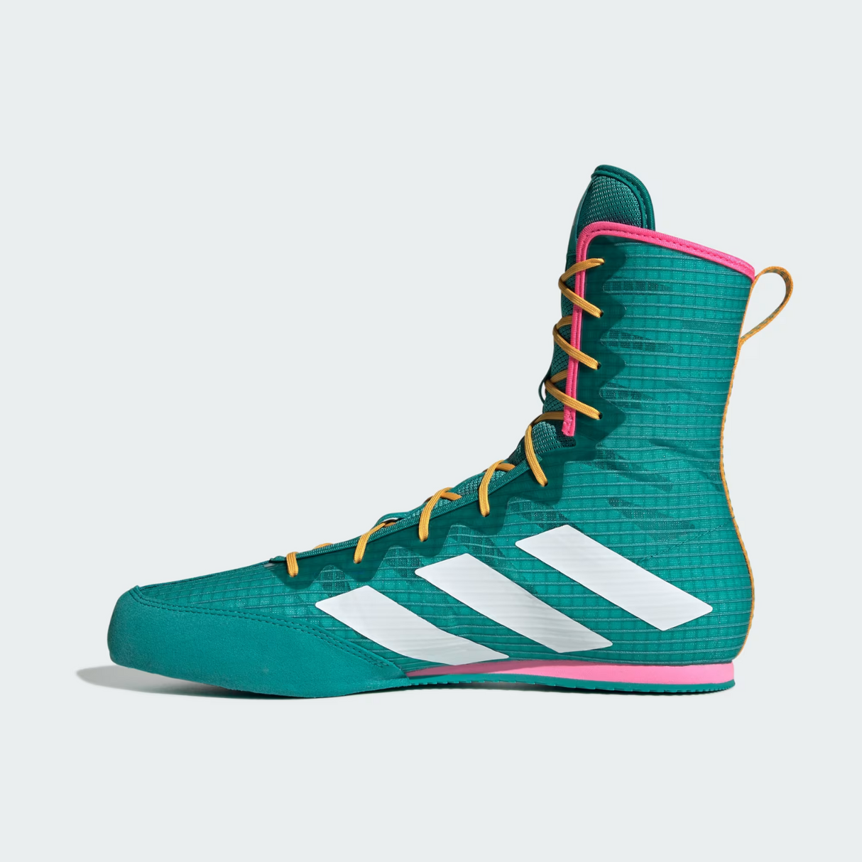 Adidas Box Hog 4 Boxing Boots - Teal/White/Lucid Pink