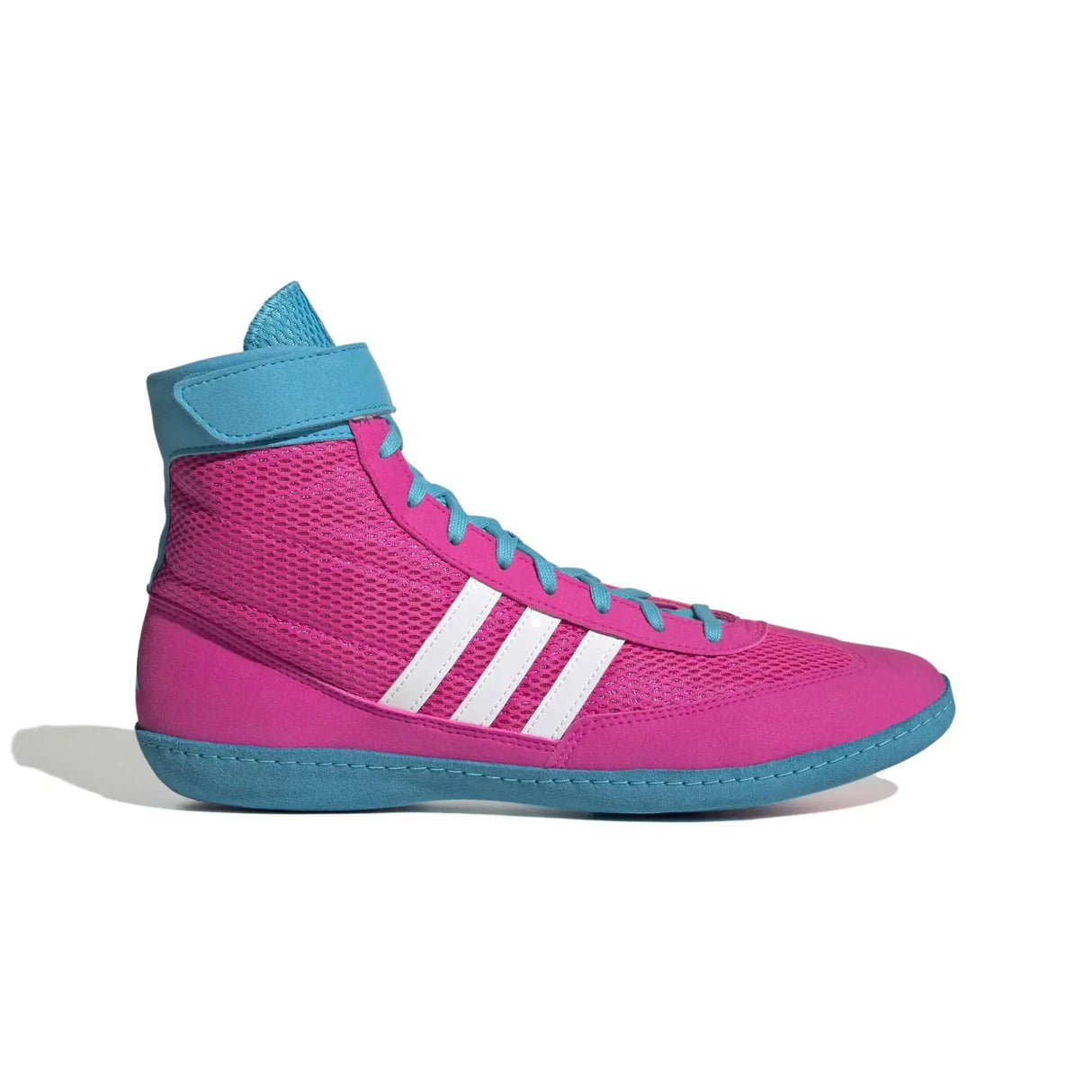 Adidas Combat Speed 4 Wrestling Boots - Pink/White/Cyan
