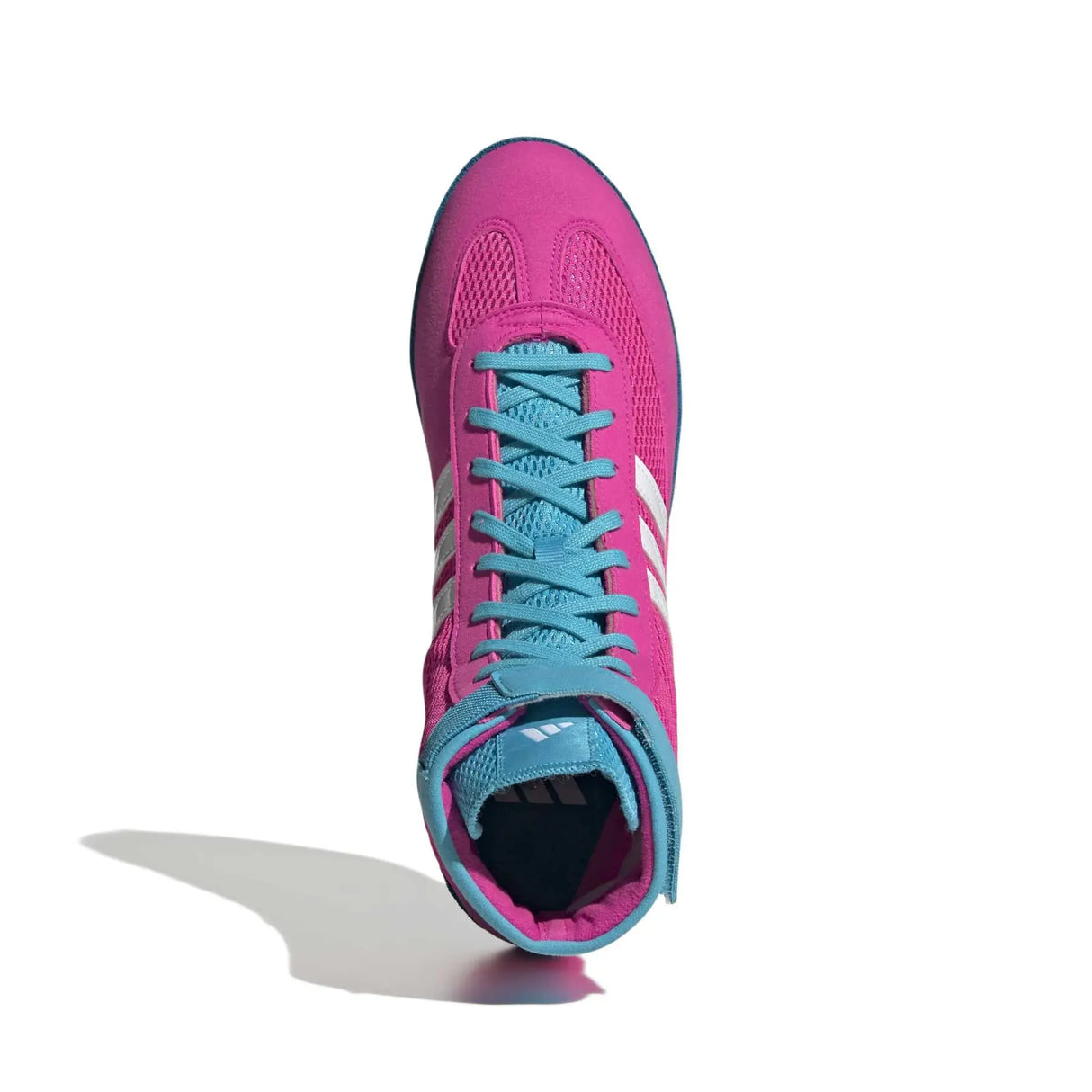 Adidas Combat Speed 4 Wrestling Boots - Pink/White/Cyan