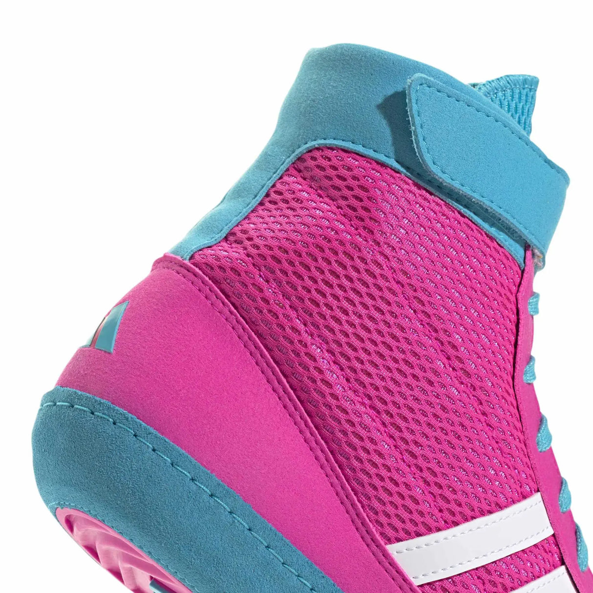 Adidas Combat Speed 4 Wrestling Boots - Pink/White/Cyan