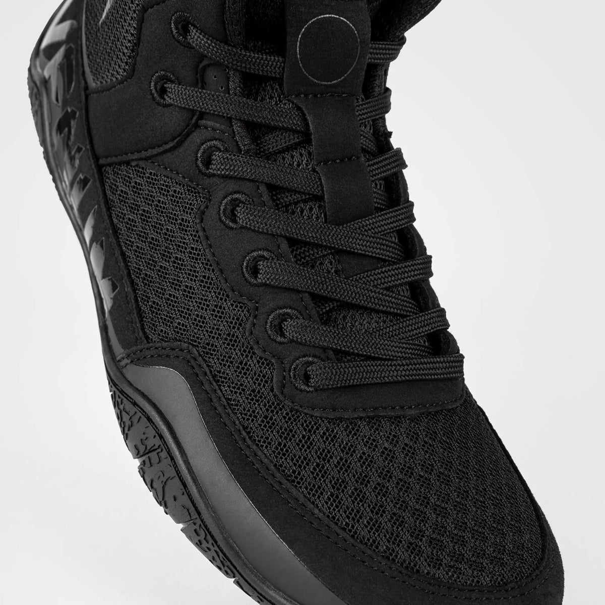 Black/Black Venum Elite Wrestling Shoes - Fight Co