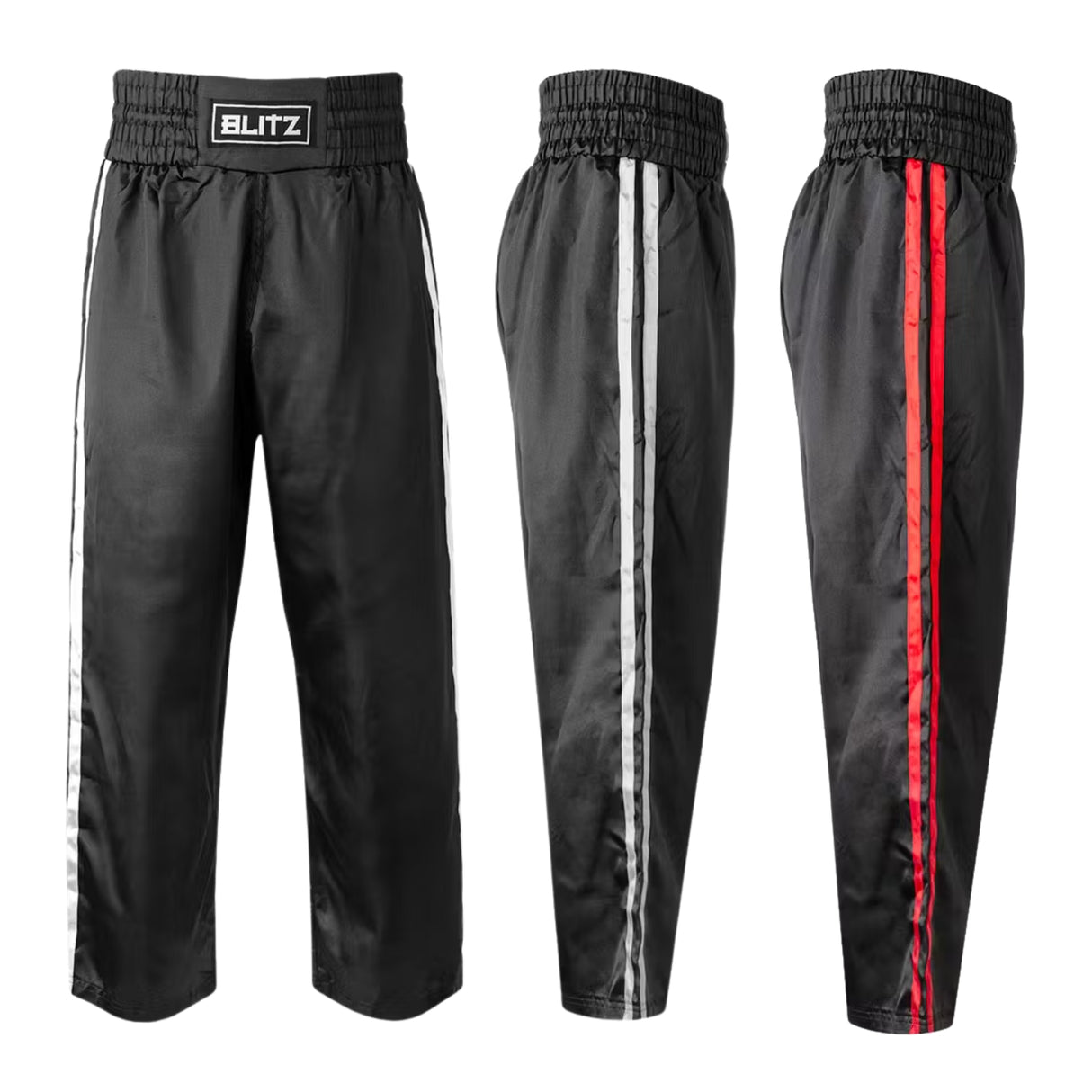 Blitz Classic Satin Full Contact Kickboxing Trousers