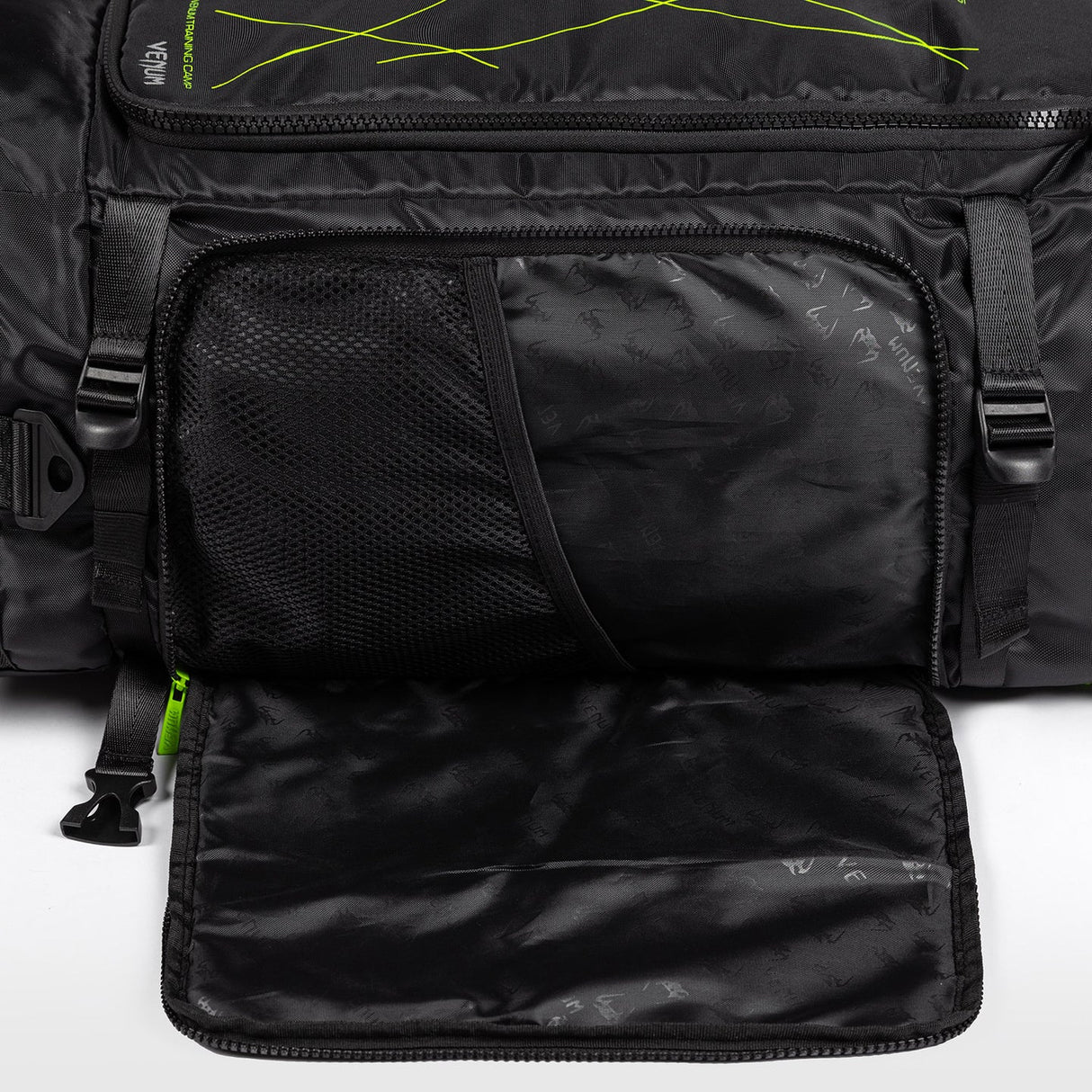 Venum Training Camp 4.0 Sports Bag - Black/Neon Green