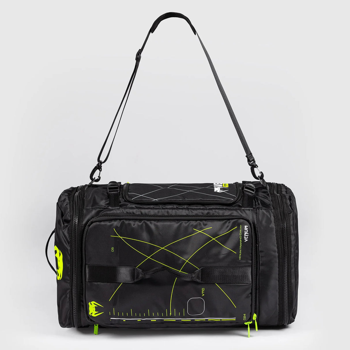 Venum Training Camp 4.0 Sports Bag - Black/Neon Green