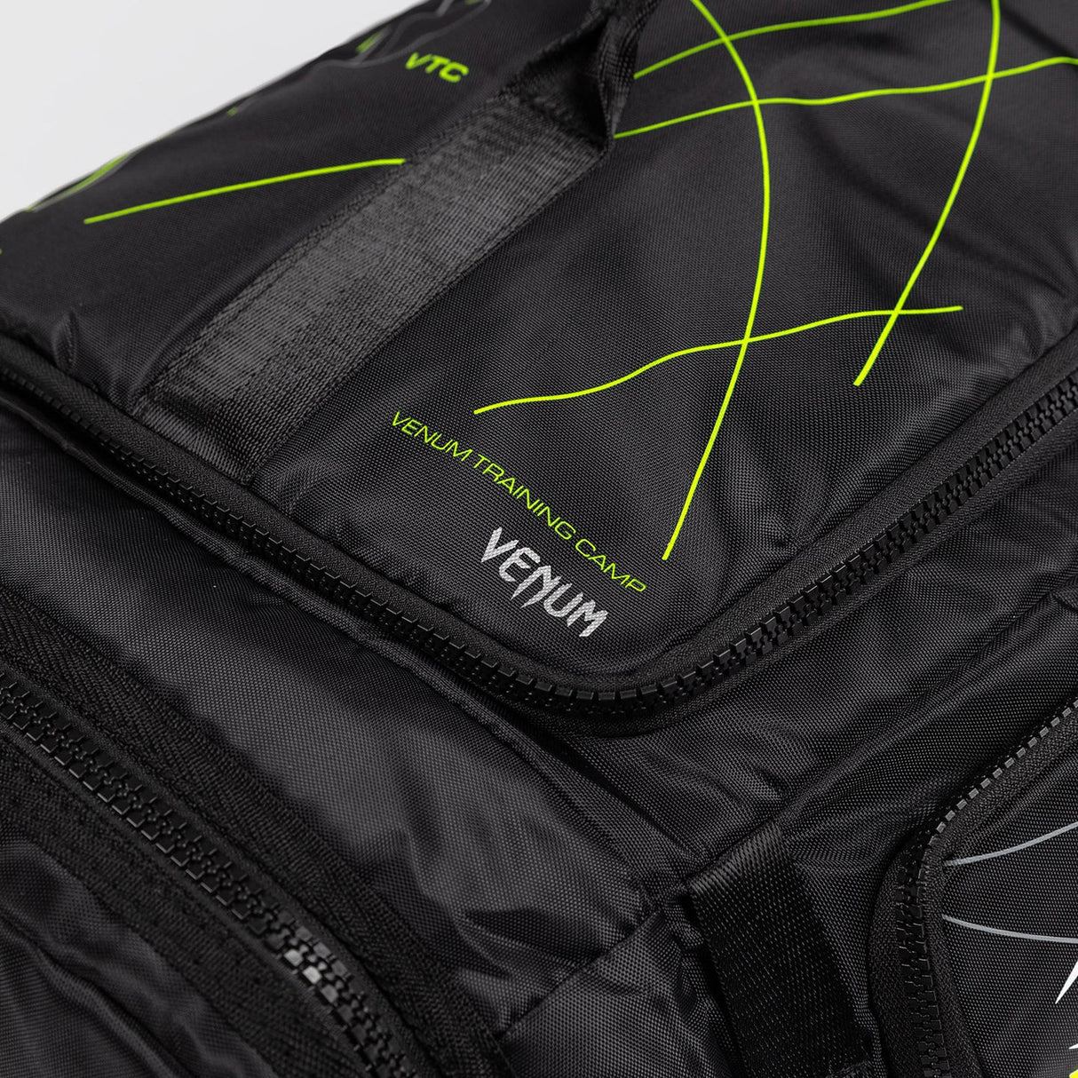 Venum Training Camp 4.0 Sports Bag - Black/Neon Green