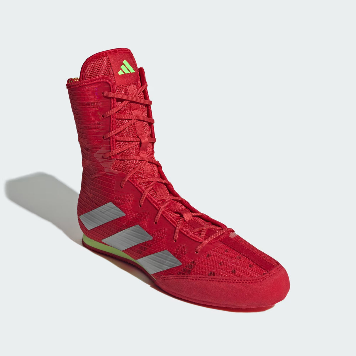 Adidas Box Hog 4 Boxing Boots - Better Scarlet/Silver/Lucid Lemon
