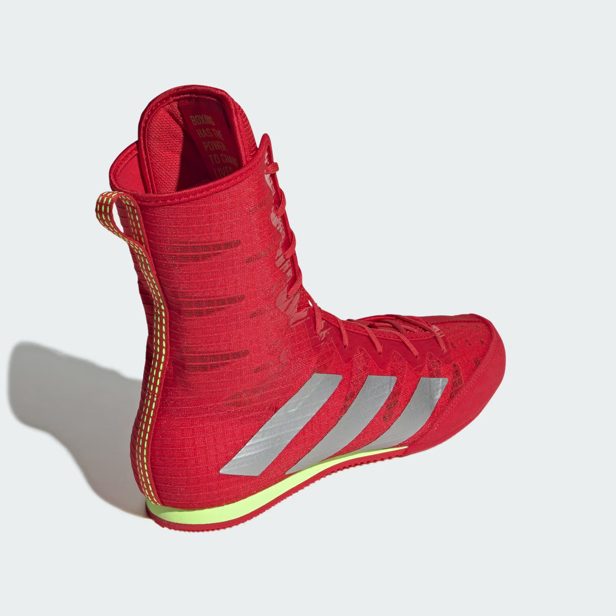 Adidas Box Hog 4 Boxing Boots - Better Scarlet/Silver/Lucid Lemon