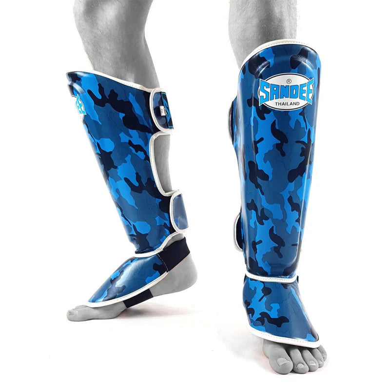 Sandee Junior Camo Thai Shin Guards