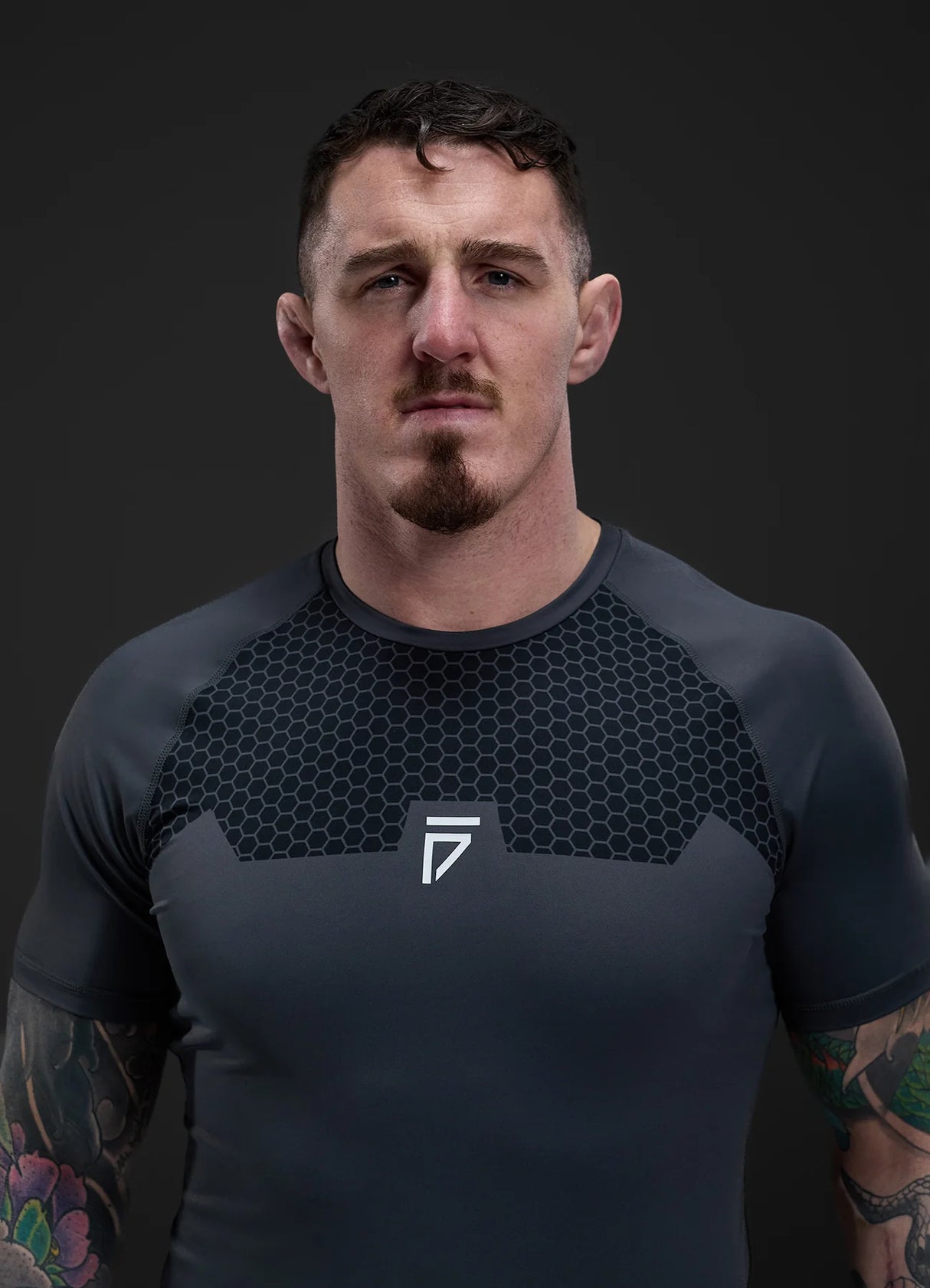 Gym King Fight Division Combat Short Sleeve Rash Guard