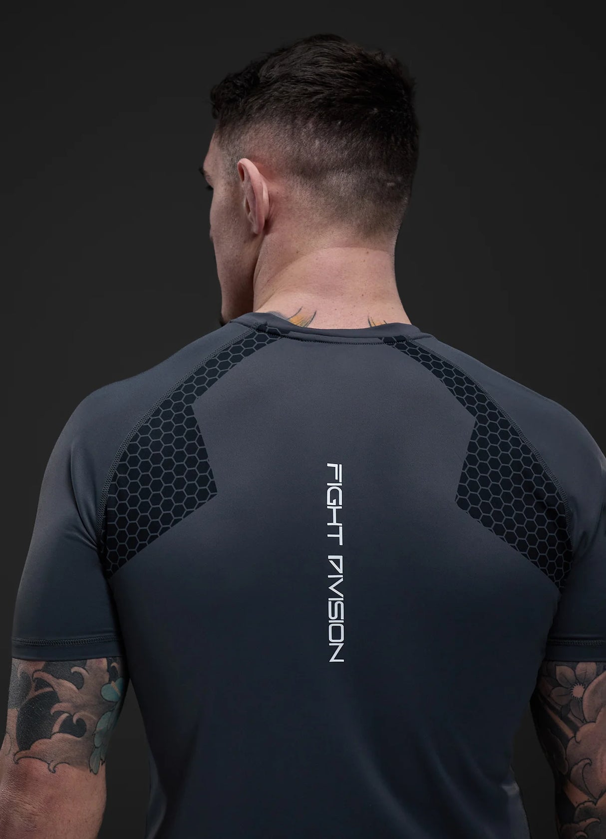 Gym King Fight Division Combat Short Sleeve Rash Guard