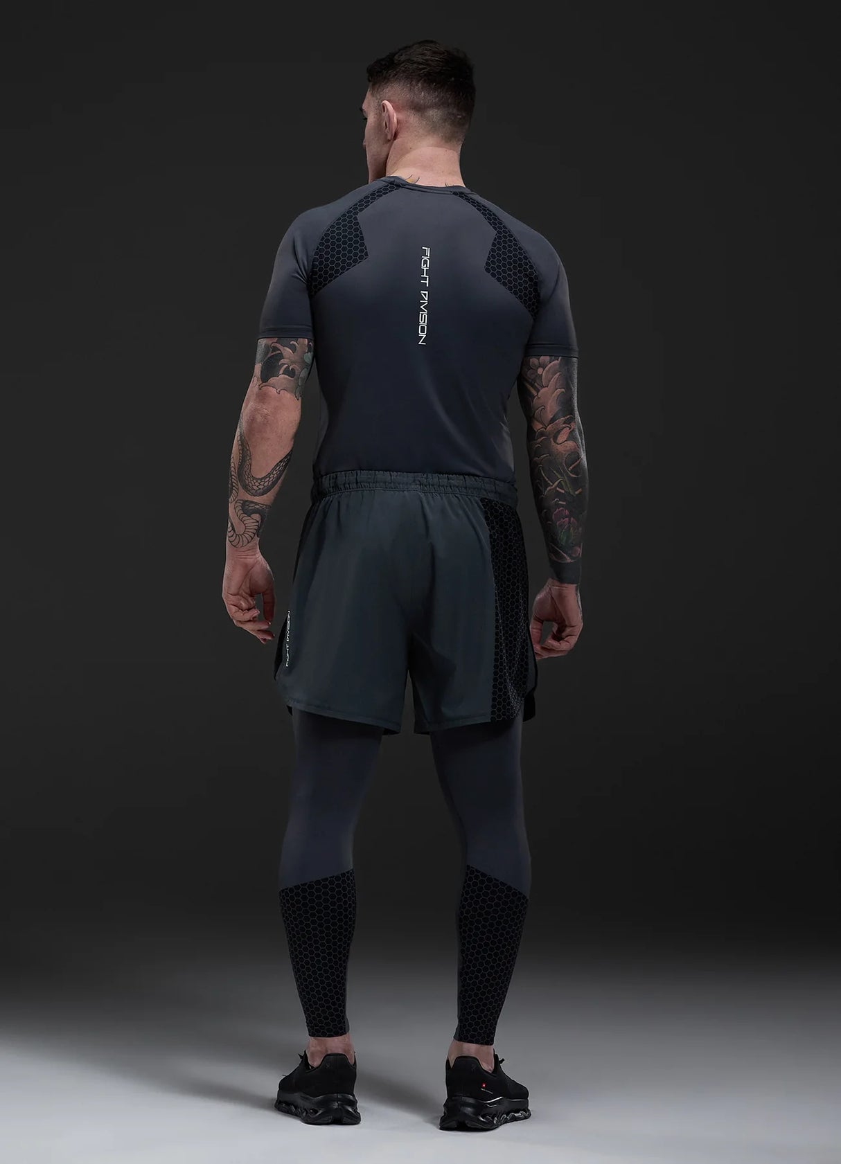 Gym King Fight Division Combat Short Sleeve Rash Guard
