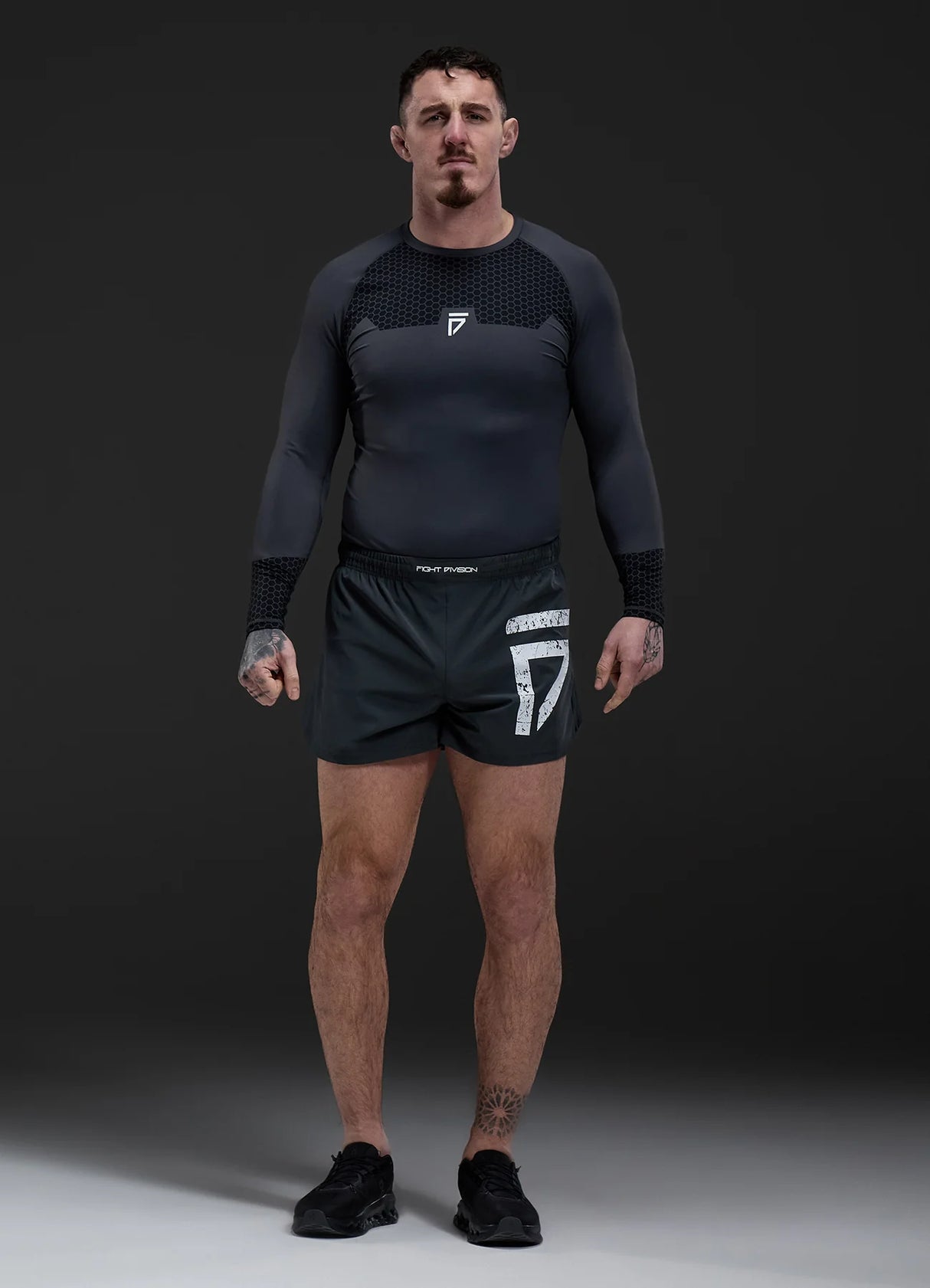 Gym King Fight Division Combat Long Sleeve Rash Guard