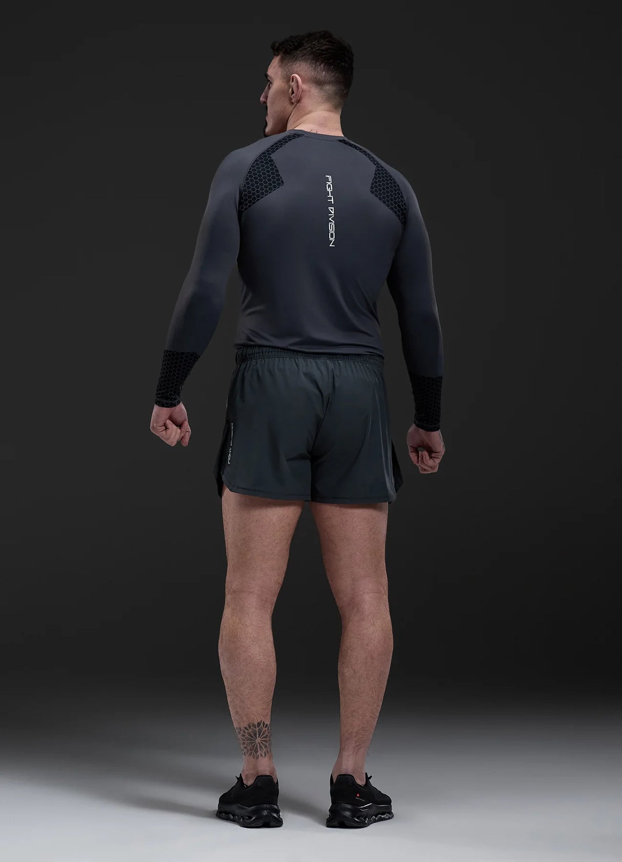 Gym King Fight Division Combat Long Sleeve Rash Guard