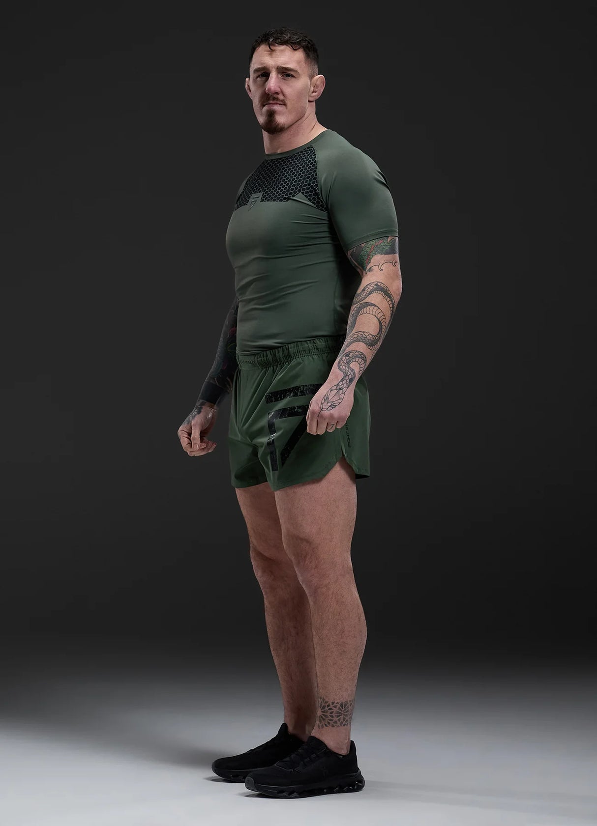 Gym King Fight Division Combat Short Sleeve Rash Guard