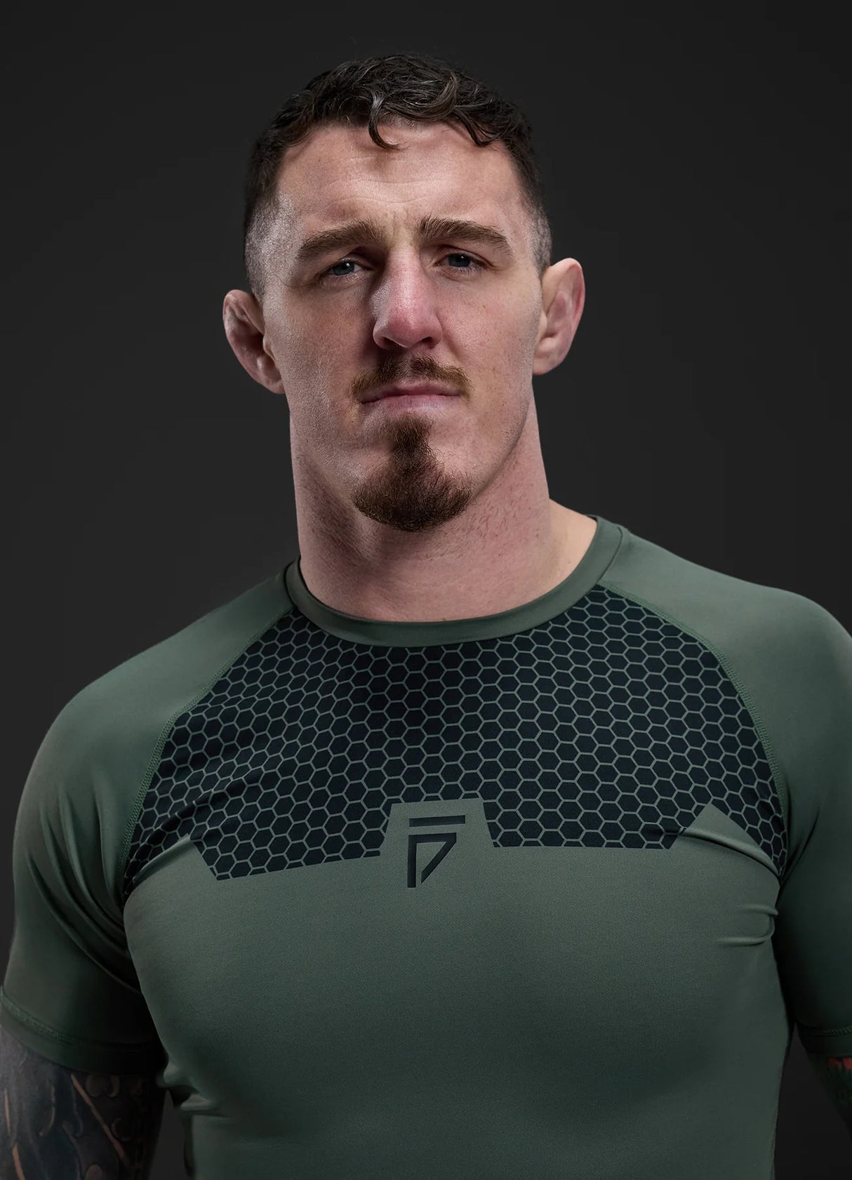 Gym King Fight Division Combat Short Sleeve Rash Guard