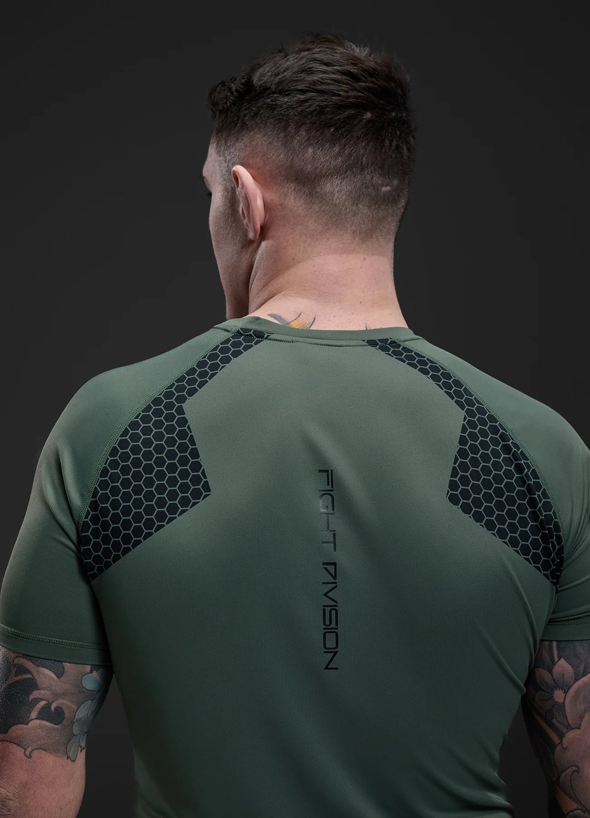 Gym King Fight Division Combat Short Sleeve Rash Guard