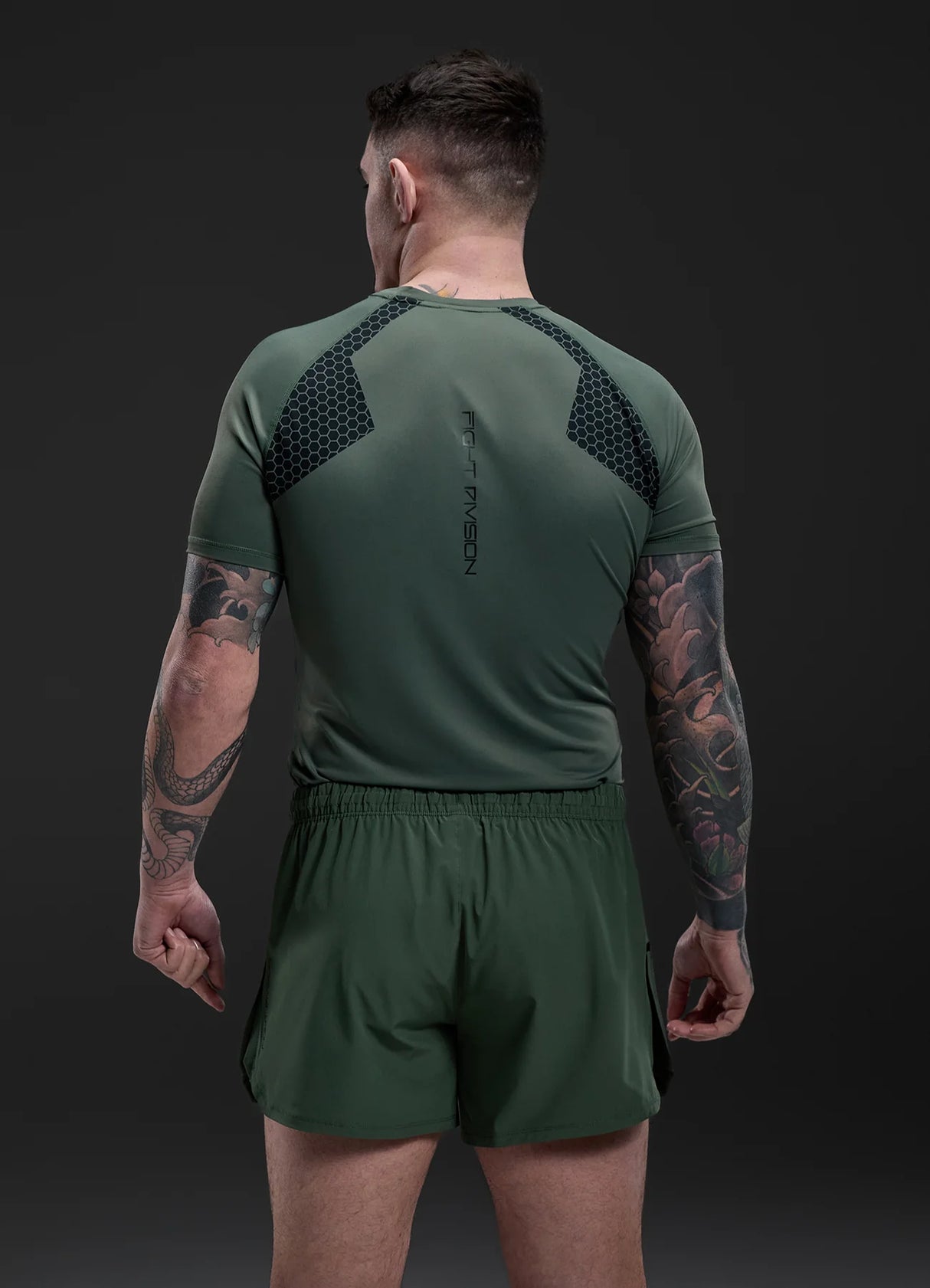 Gym King Fight Division Combat Short Sleeve Rash Guard