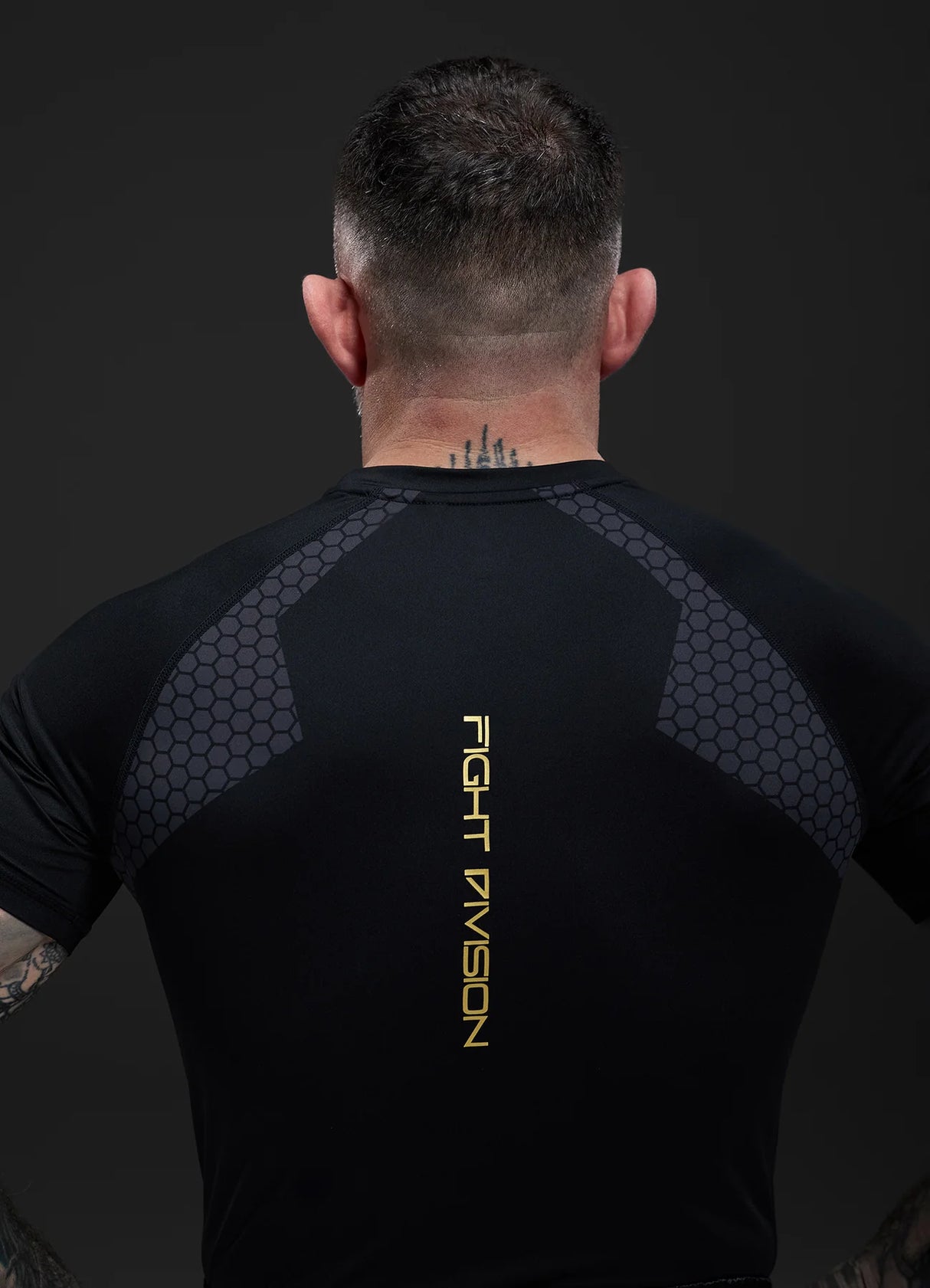 Gym King Fight Division Combat Short Sleeve Rash Guard