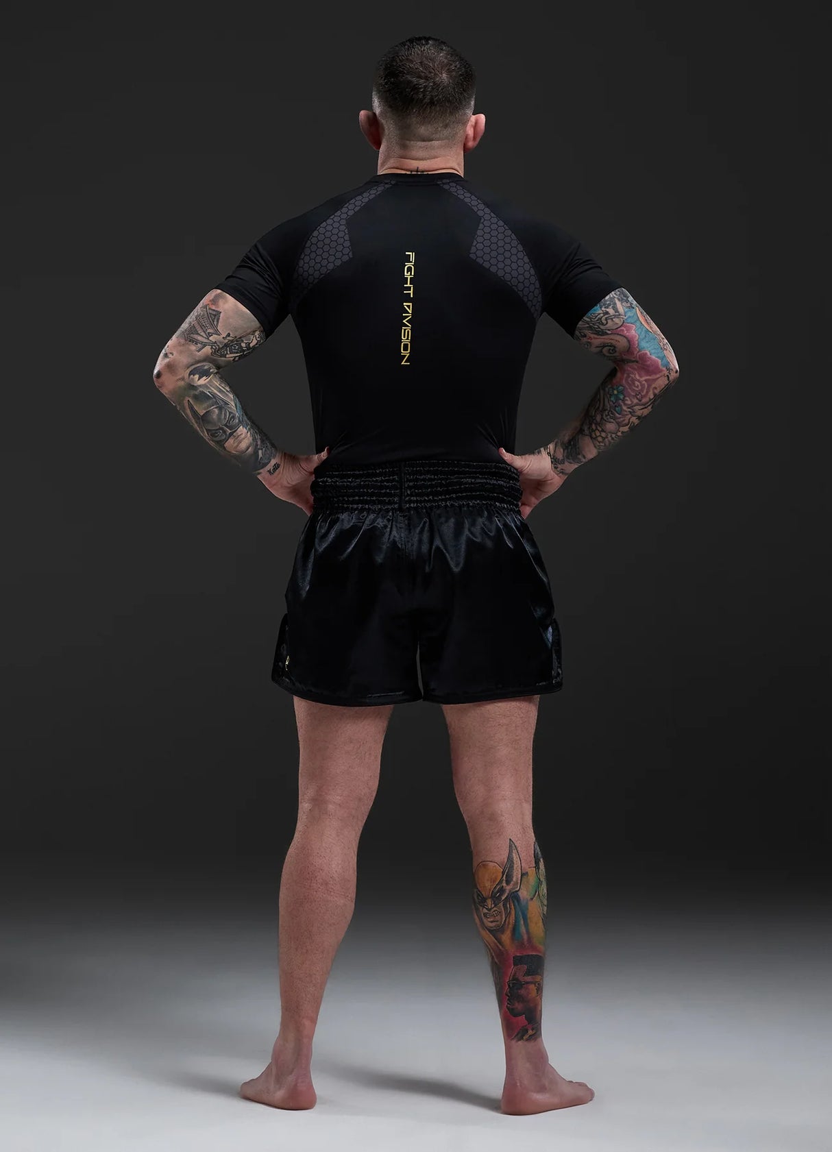 Gym King Fight Division Combat Short Sleeve Rash Guard