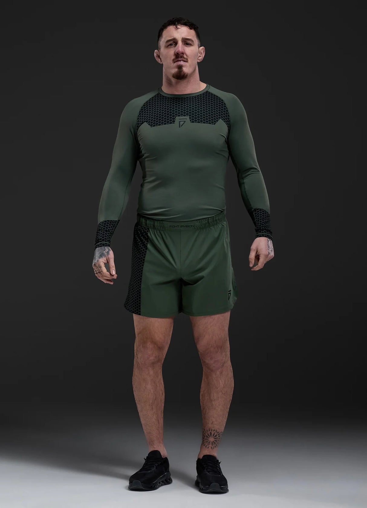 Gym King Fight Division Combat Long Sleeve Rash Guard