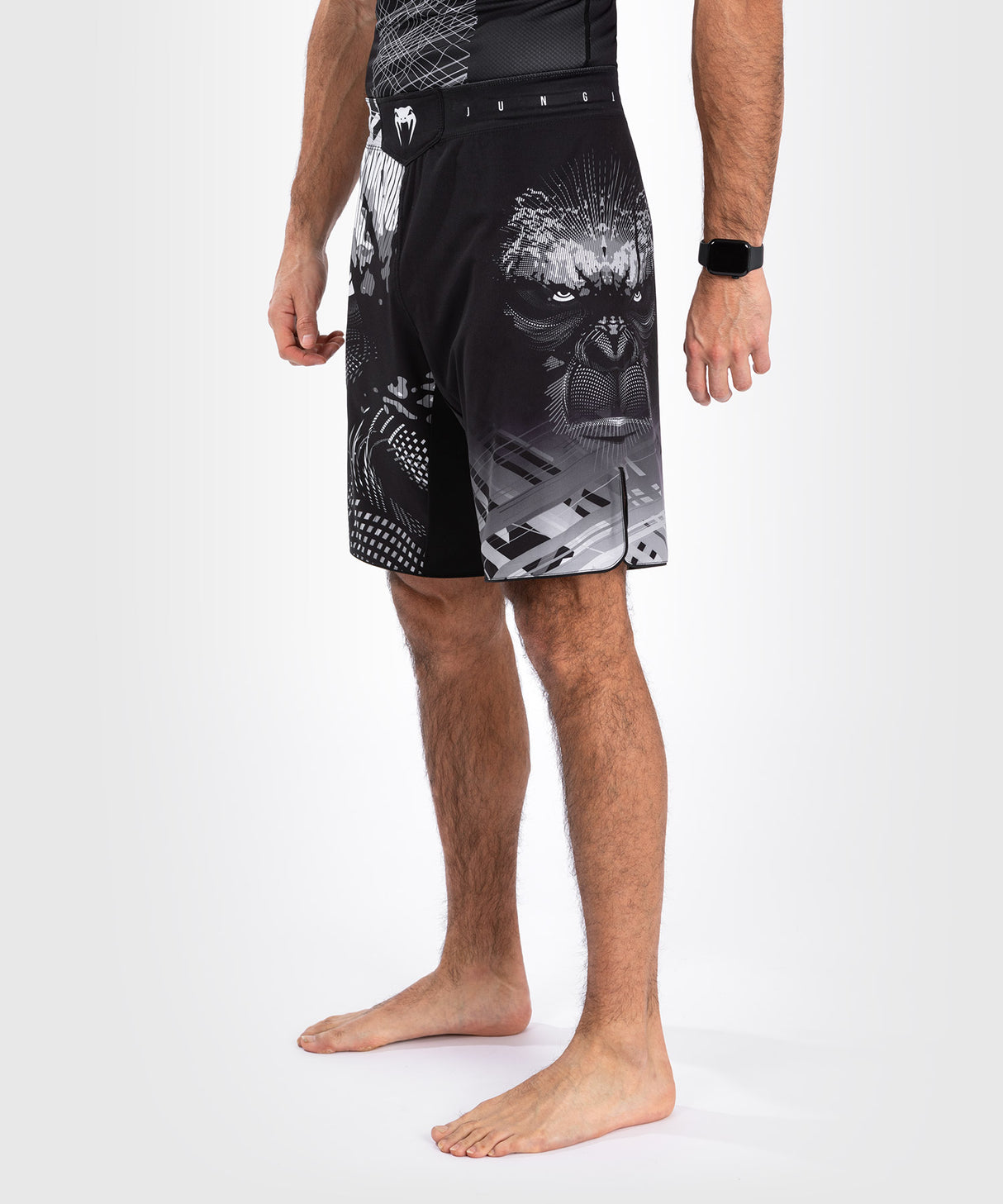 Venum Gorilla Jungle Fight Shorts - Black/White