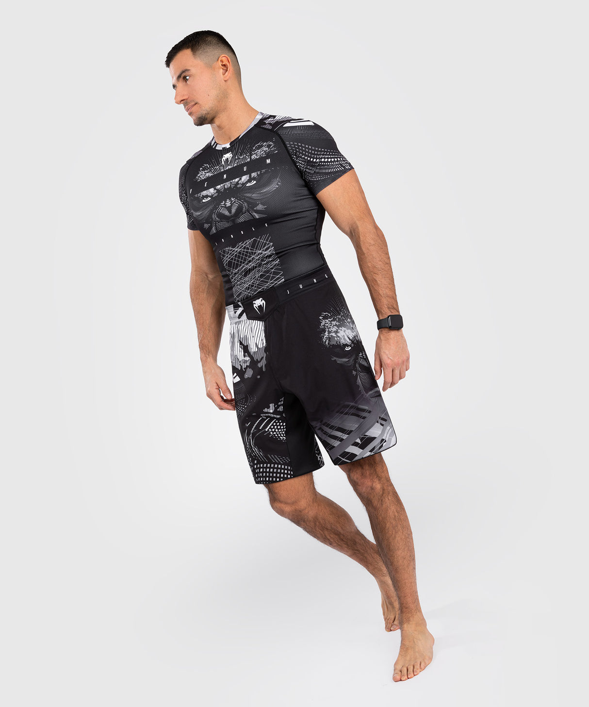Venum Gorilla Jungle Fight Shorts - Black/White