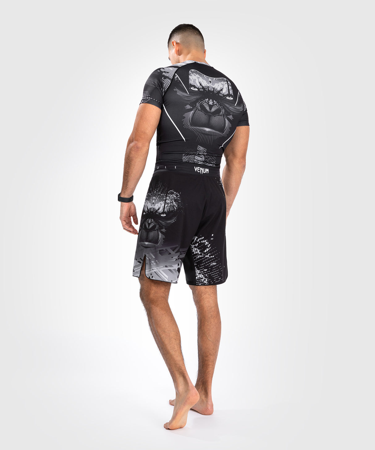 Venum Gorilla Jungle Fight Shorts - Black/White