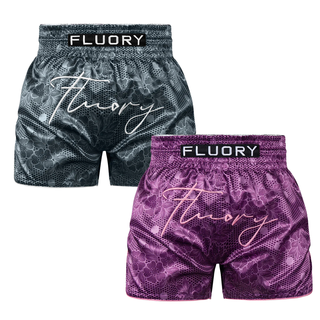 Fluory Floral Adult Muay Thai Shorts