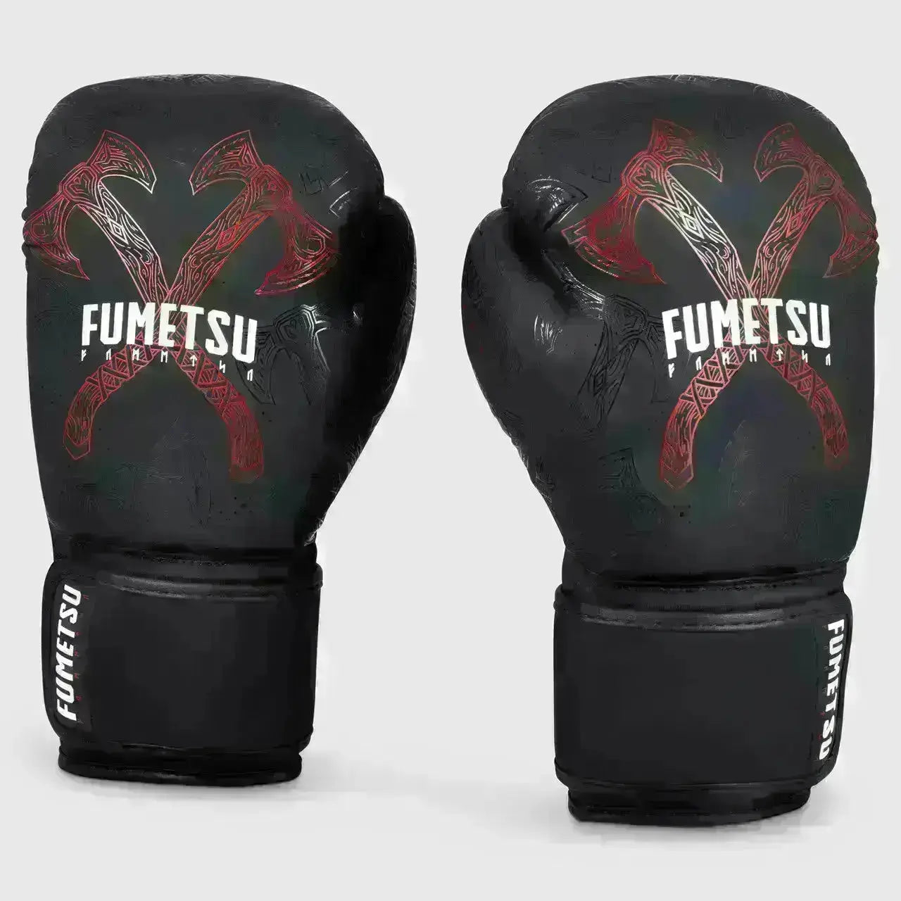 Fumetsu Berserker Boxing Gloves Black-Red-16oz Fight Co