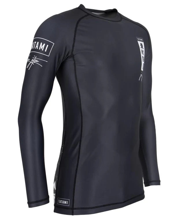 Tatami Kanagawa Long Sleeve Rash Guard - Black