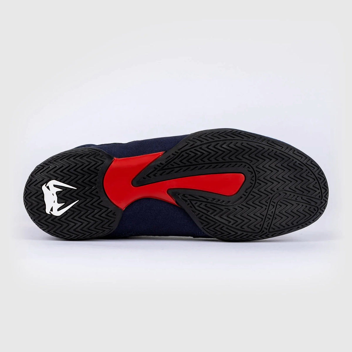 Navy Blue/Red Venum Contender Boxing Shoes - Fight Co