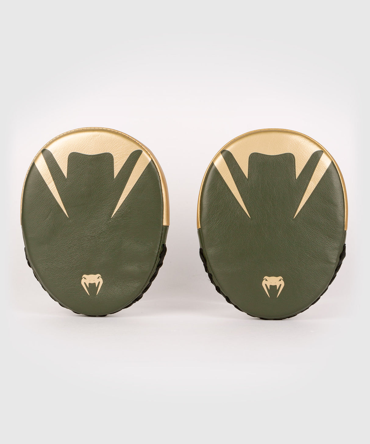 Venum Pro Boxing Flat Punch Mitts - Khaki/Gold