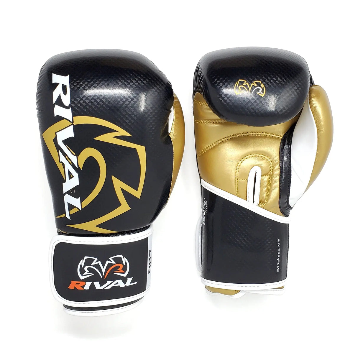 Rival RB7 Fitnessplus Bag Boxing Gloves - Black Gold Rival
