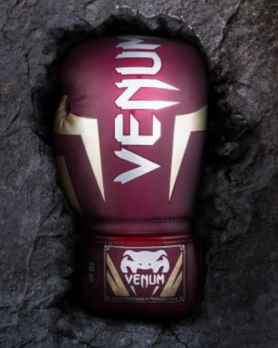 venum elite red boxing gloves