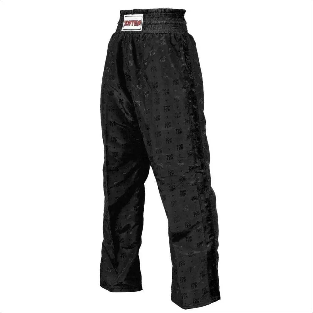 Top Ten Classic Kickboxing Pants Black Top Ten