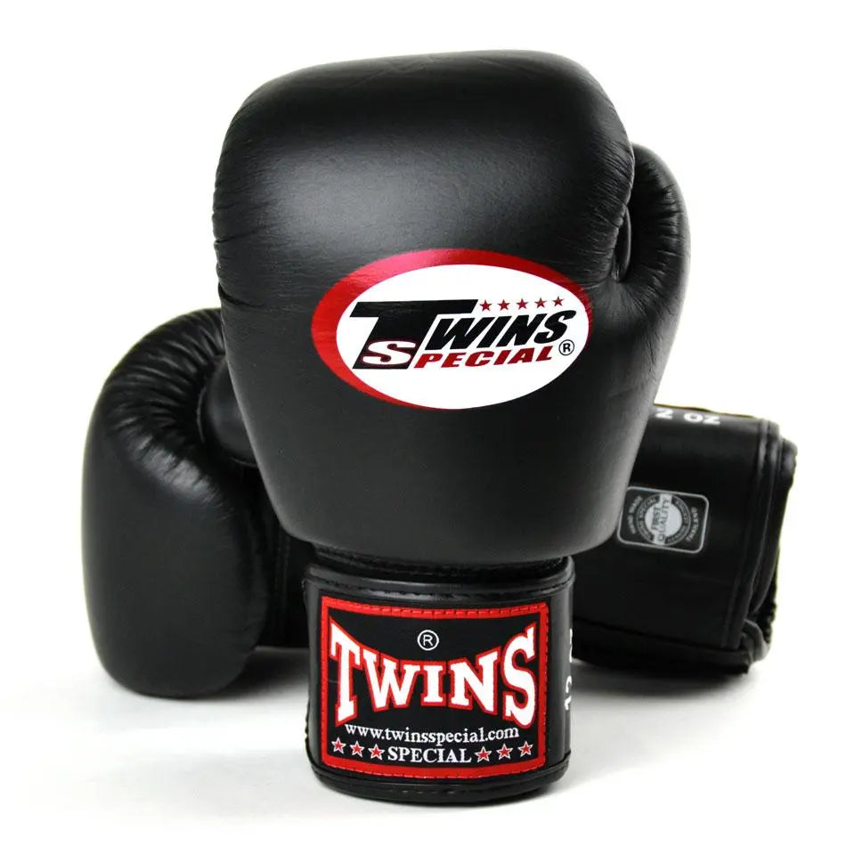 Twins Special Black Boxing Gloves Front Image
