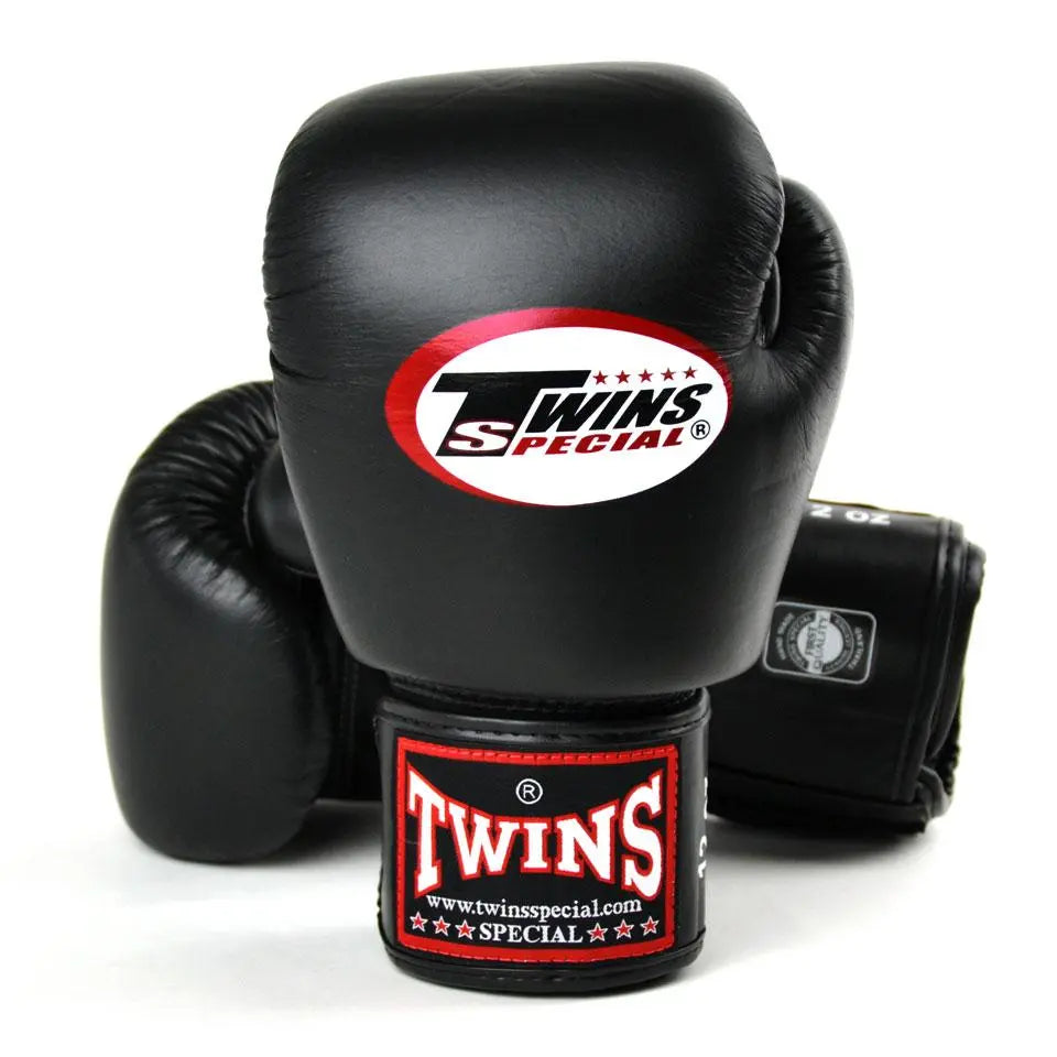 Twins Special Black Boxing Gloves Front Image 