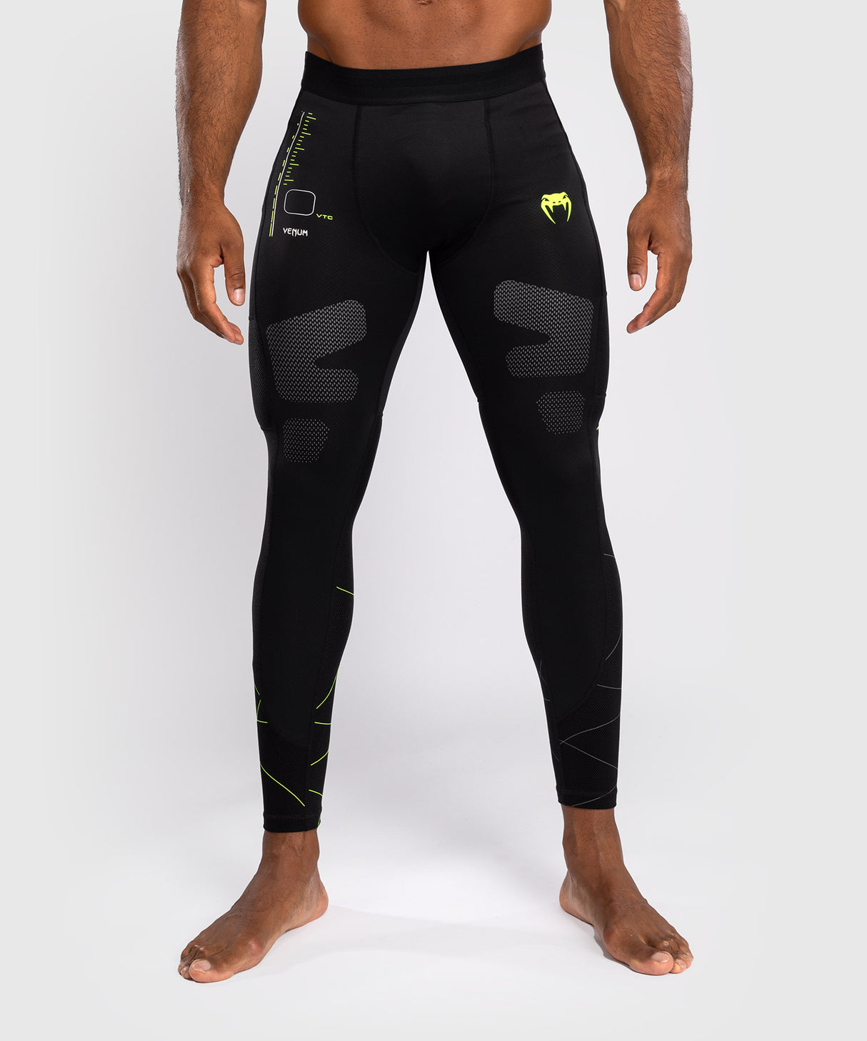 Venum Training Camp 4.0 Spats - Black/Neon Green
