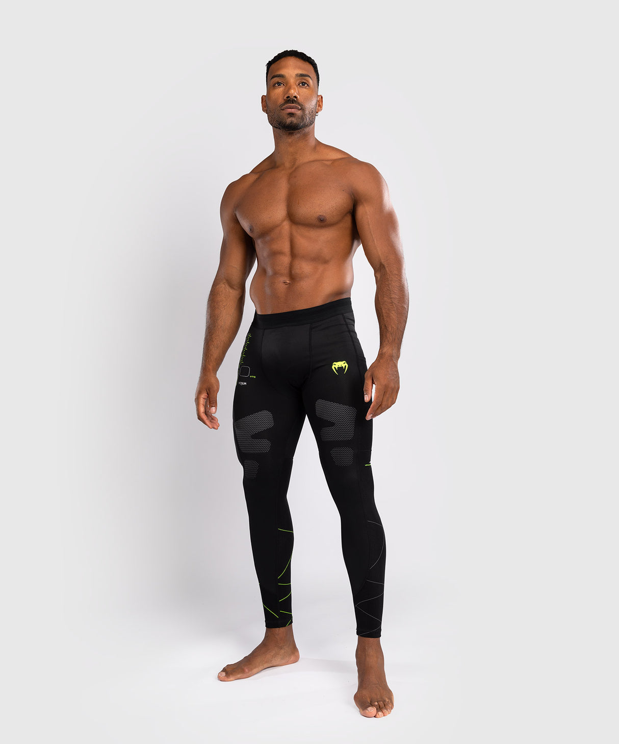 Venum Training Camp 4.0 Spats - Black/Neon Green