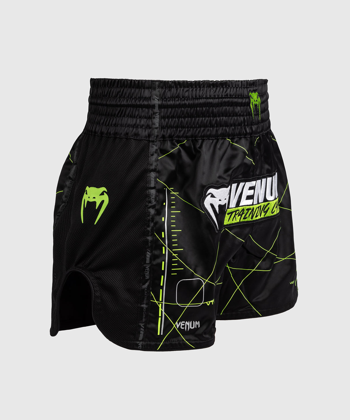 Venum Training Camp 4.0 Muay Thai Shorts - Black/Neon Green